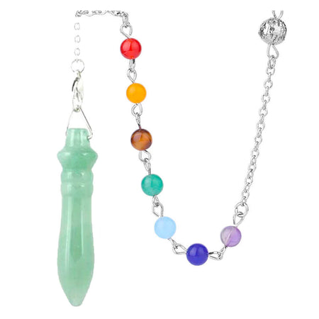 pendule divinatoire oui non egyptien thot aventurine verte