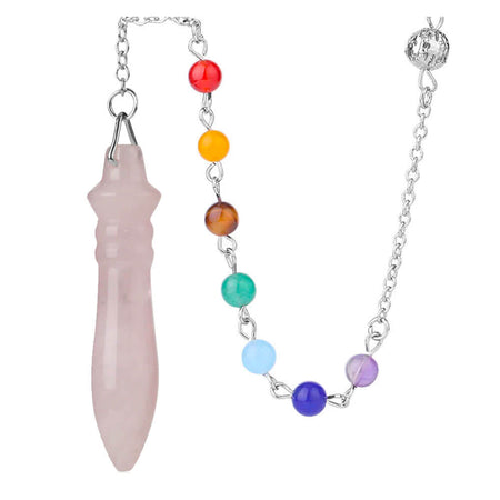 pendule divinatoire oui non egyptien thot quartz rose