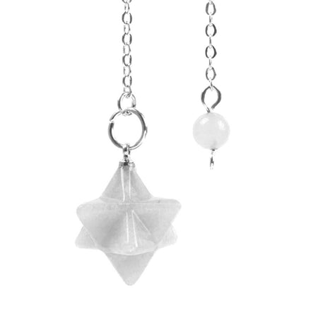 pendule divinatoire oui non merkaba cristal de roche