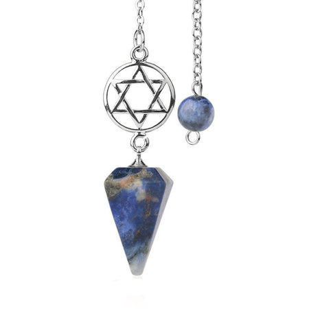 pendule oui non divinatoire pentacle sodalite