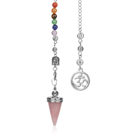 pendule divinatoire oui non quartz rose