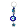 porte clé protection oeil bleu grec perle cristal nazar boncuk